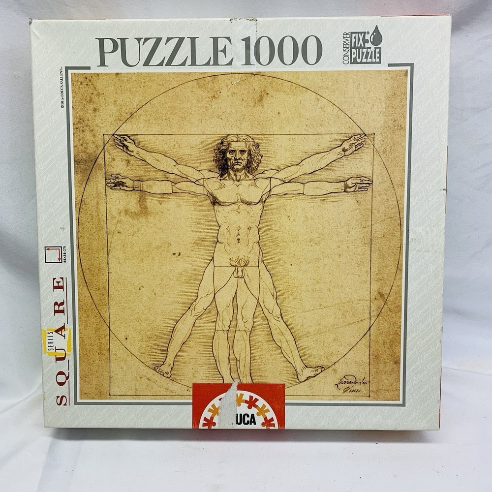 Educa Puzzle 1000 Studio Del Corpo Umano L. Da Vinci 10086 58x58 Cm